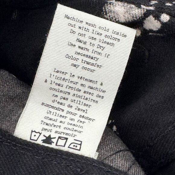 Rag & Bone Women’s Animal Black Acid Mum Jeans Style W2700M999 NWT Size 26 - Picture 11 of 11